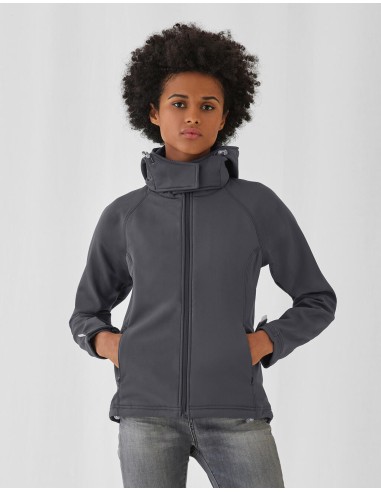 B-JW937-Womens Hooded Softshell